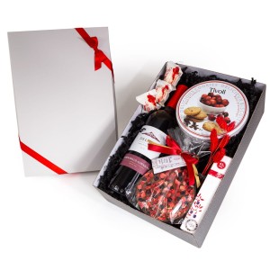 Upominek świąteczny z winem  ES43 Żurawiny smak