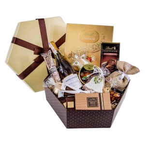 Upominek świąteczny z winem ES117 Przy choince