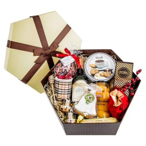 Upominek świąteczny z winem ES118 Czas na Kawę