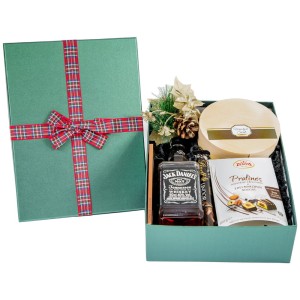 Upominek świąteczny z winem ES143 Świąteczny Dar