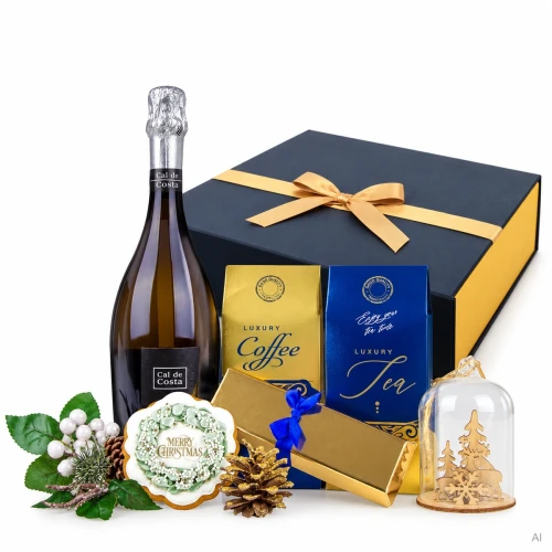 Świąteczny zestaw prezentowy SU42 Prezent z prosecco 